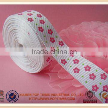 Printed grosgrain ribbons