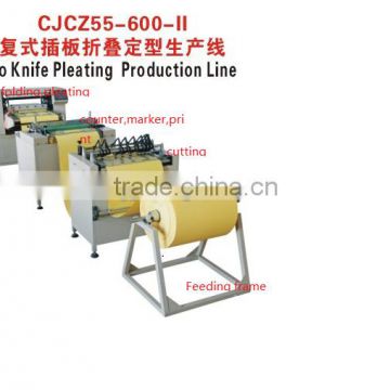 Automatic Knife Air Filter Pleating Machine 20 - 150 pleats / min From Filter Manufacturing Equipment