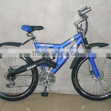 26 inch steel blue mountain bike