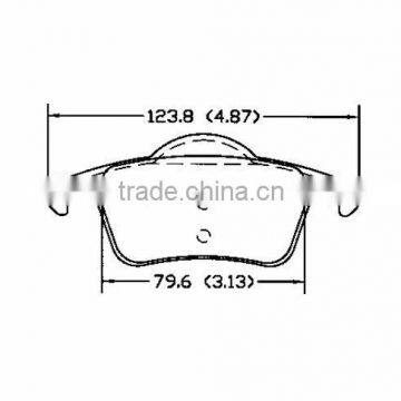 D795 272 399 for Volvo china brake pad