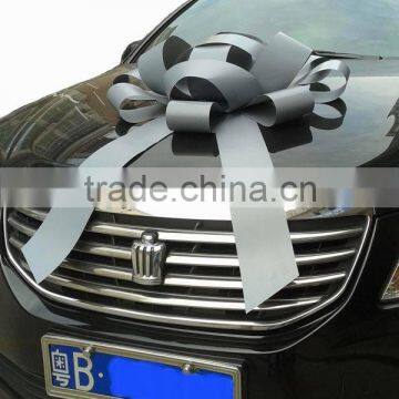 HOT SALE ! 30" Silver Plastic Vynil Jumbo Pom Pom Gift Bow, Gift Package Bow