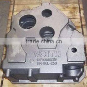 OEM machined cast iron railway train mechanical housing