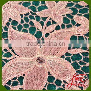 Young Girl Choice Water Souble Chemical Embroidery Fabric with Cheap price