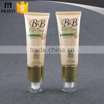 plastic lotion tube containers for cosmetic with pump