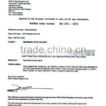 EN 71 for bubble gun