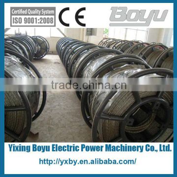 Anti-twisting braided steel wire rope