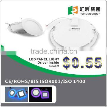 New Driver inside CE BIS led panel light round 3w 6w 9w 12w 18w