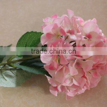 Beautiful large silk artificial pink hydrangea flowers