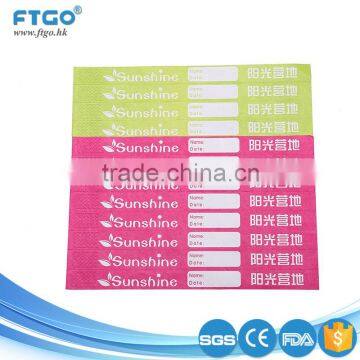 factory price one time use entrance paper tyvek wristband club ticket