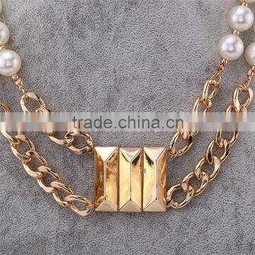 2016 Newest Fashion Alloy Gold Plating Beaded Fashion Jewelry Necklace photo-5