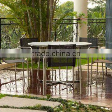 Outdoor furniture stainless steel dining set, dining room furniture 2013