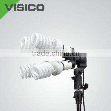 studio lighting kit with 4pc fluorescent bulb