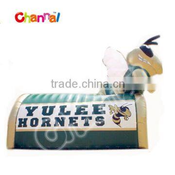 Yule Hornets Inflatable Football Team Helemt Tunnel for Sale