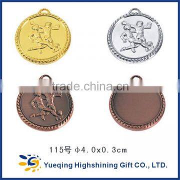 Cheap Gold Silver Bronze Sports Factory Directly Sale Metal Medallion Craft Badge Award Football Medal