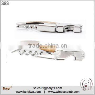 Wholesale wooden handly bottle opener corkscrew for wine