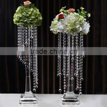 2016 wholesale fashion crystal glass party and wedding decoration