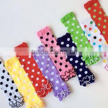 JPANT150401 wholesale 2015 fashion design knitted Dot Baby Leg Warmers