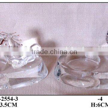 crystal craft decoration glass candle holder