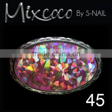 2016 Hot sale 3D shiny rhinestone nail art /glass crystal nail art product