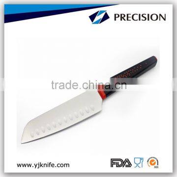 High Quality Pureline 7inch Soft Grip Handle Stainless Steel Santoku Knife