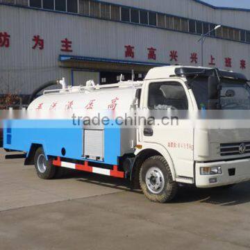 DONGFENG 4x2 LHD/RHD 5000L sewer flushing truck 120hp engine cheap price