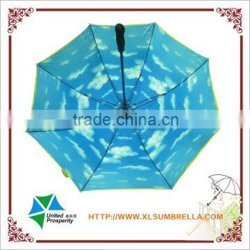 30" Big Size Blue Sky Double Canopy Golf Umbrella photo-2