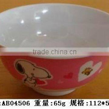 Melamine nice design printing recycled kids bowl