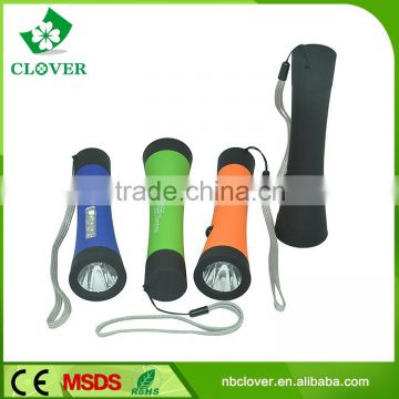 Every LED 13000-15000MCD plastic 3*AAA battery led torch flashlight