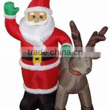 2012 NEWEST inflatable santa with reindeer