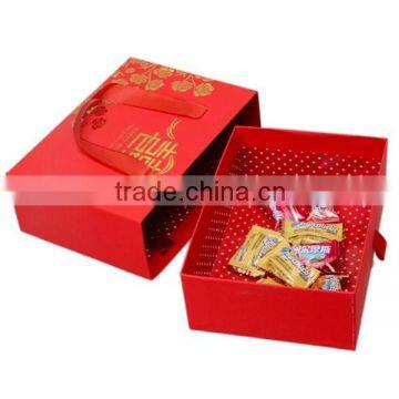 Happy Red Paper Wedding Gift Box photo-3