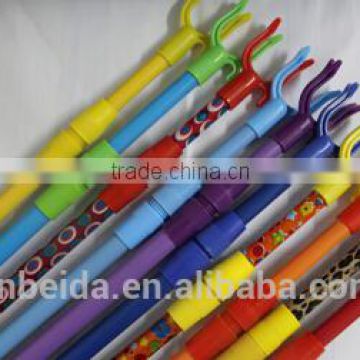 PVC cover and powder coating Telescopic cloth hanger fork with high quanlity