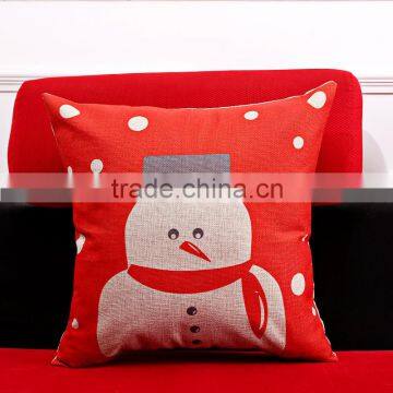 2016 Newest Design Linen Cotton Christmas Gift Cushion Cover Home Decor Bed Sofa Throw Pillow Case 17.8"x17.8"