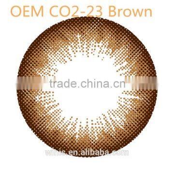 cheap contact lense OEM CO2-23 brown color contact lens Korea wholesale price