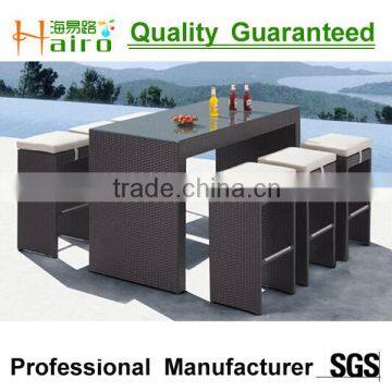 Hot sale wicker cheap outdoor bar sets