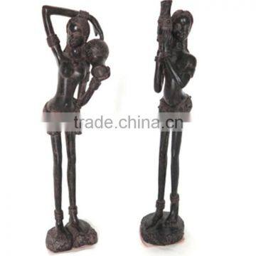 Different visual art craft african women sex folk art figurine for sale