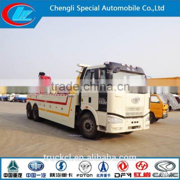 FAW 6x4 heavy duty rescue vehicle multifuntional rescue truck high China made wrecker