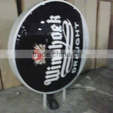 Round led advertising light box