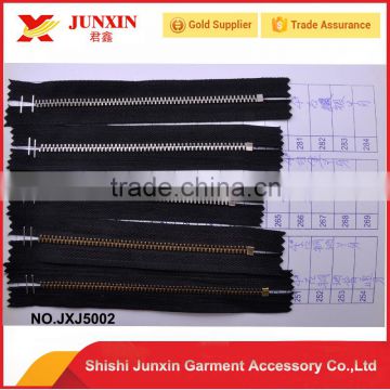 Wholesale China manufacturer OEM quality metal zipper brass zipper