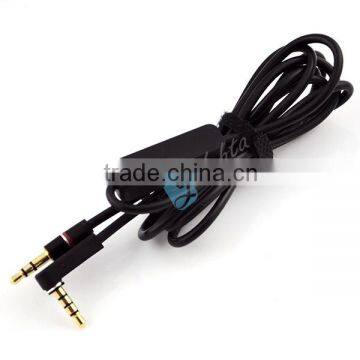 Replacement Male To Male Stereo Cable With Mic 3.5mm Car AUX Cable