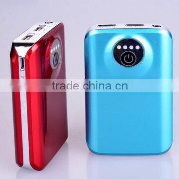 NEW ! good products 6000mAh power bank, dual USB output, UV housing, hot selling portable power bank ,for gift