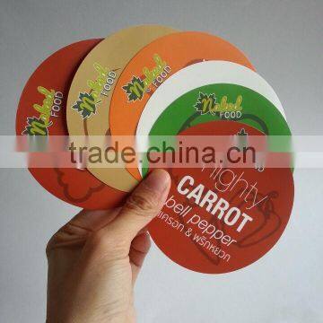 Green Color Printed Round Stickers photo-4