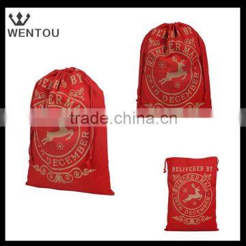 New Design Canvas Red Santa Sack