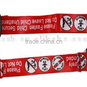 RH-SSB02 Safety Belt for Shopping Cart Baby Seat Belts 110cm*6.7cm red Wear-resisting flame retardant safety strap safety belt