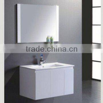 Pvc/mdf/oak Wood Vanity Double Sink Birch Solid Wood Top Basin Bathroom Furniture,new Design Bathroom Furniture Set