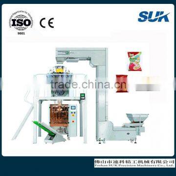 automatic weighing food packaging machine for potato chips/nuts