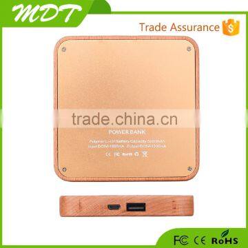 2015 Best Selling Gift Wood Power Bank 5200mah Portable Power Bank Charger of Usb Rohs Power Bank photo-4
