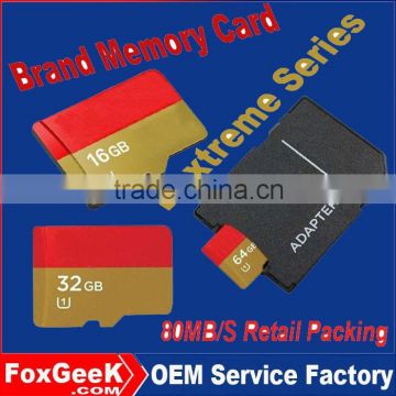 64G Extreme Series Brand SD Memory Card 64Gb Class 10 Micro Capacity with Original Logo Blister Packing Price 8 16 32 128g