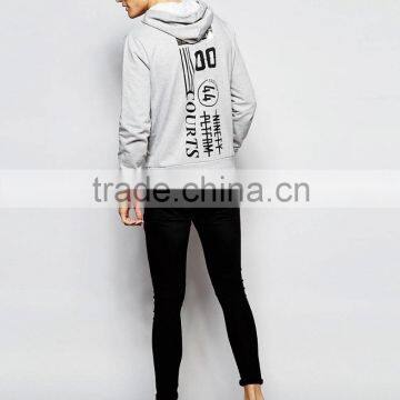 Cheap Custom Silk-screen Logo 100% Cotton Grey High Quality Mens Bodybuilding Stringer Hoodie photo-4