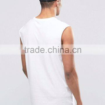 Daijun OEM White Any Avaliable 180g in Plain Custom Organic Cotton Wholesale Fashion Cotton Tank Top photo-2