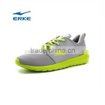 ERKE wholesale drop shipping simple design breathable mesh mens sports shoes